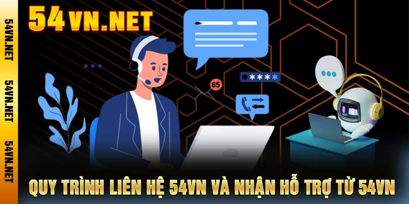 Quy trình liên hệ 54VN và nhận hỗ trợ từ 54VN